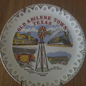 Old Abilene Town Texas Souvenir Plate